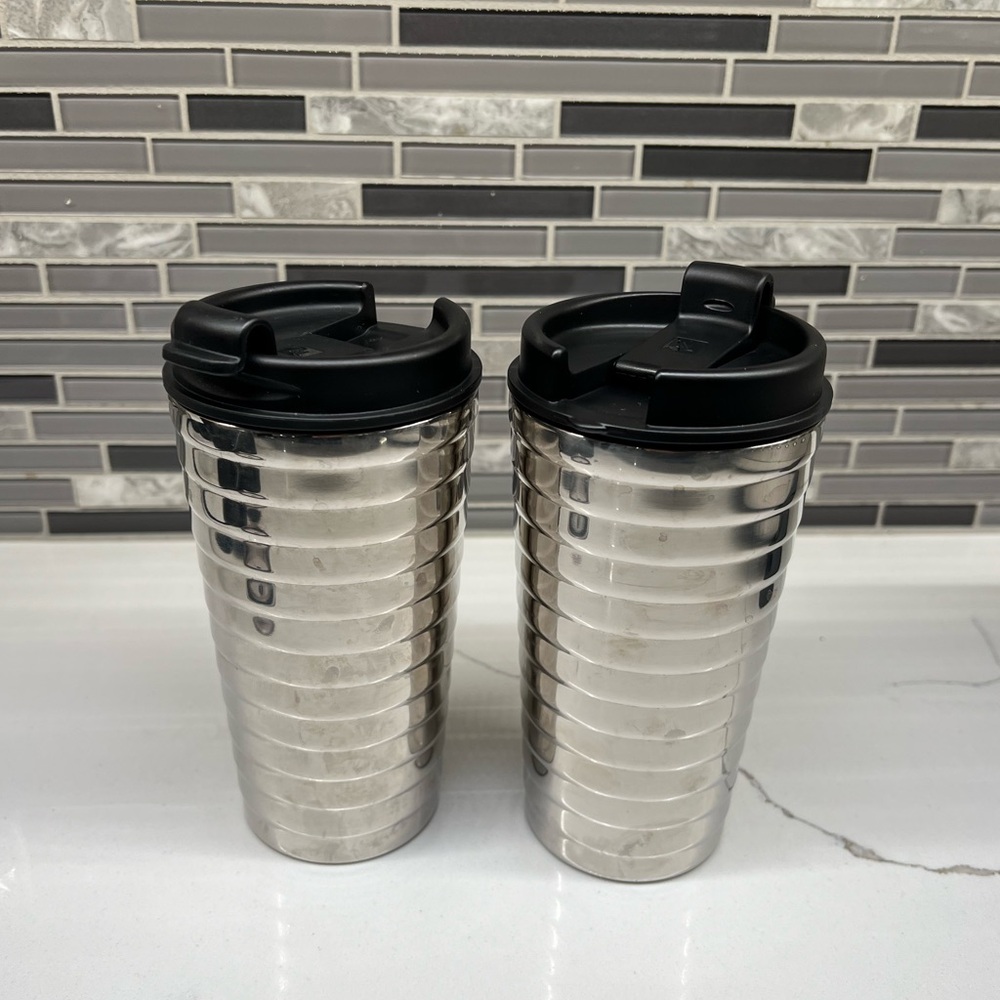 TWO Nespresso Touch Travel Mugs Nomad, 345ml 11.67oz - Preowned